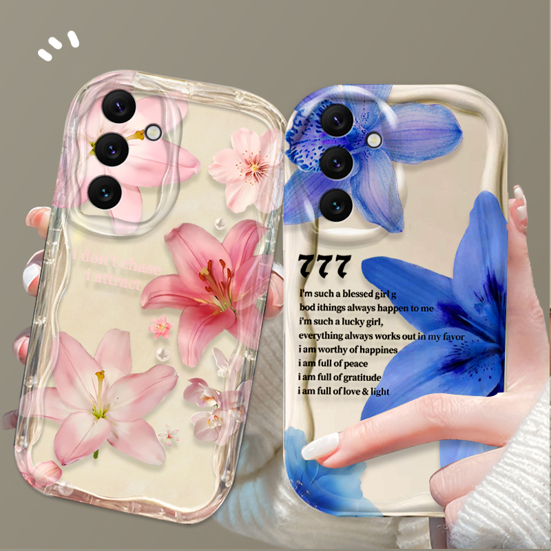 Phone Cases Samsung - Beautiful Pink Lily Pattern Phone Case