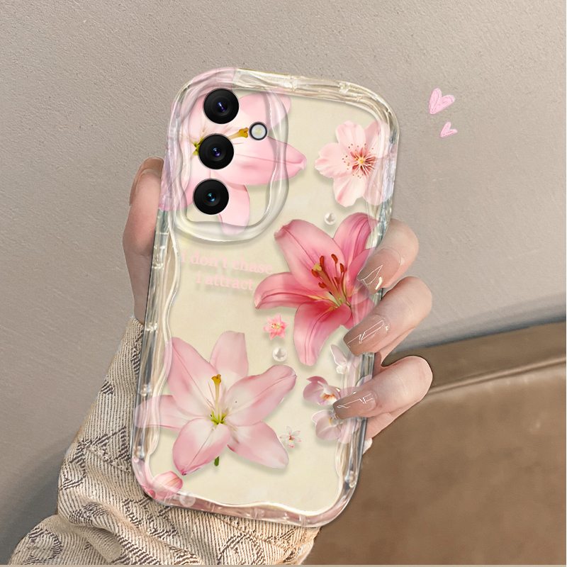 Beautiful Pink Lily Pattern Ph - Phone Cases Samsung recensie en prijs