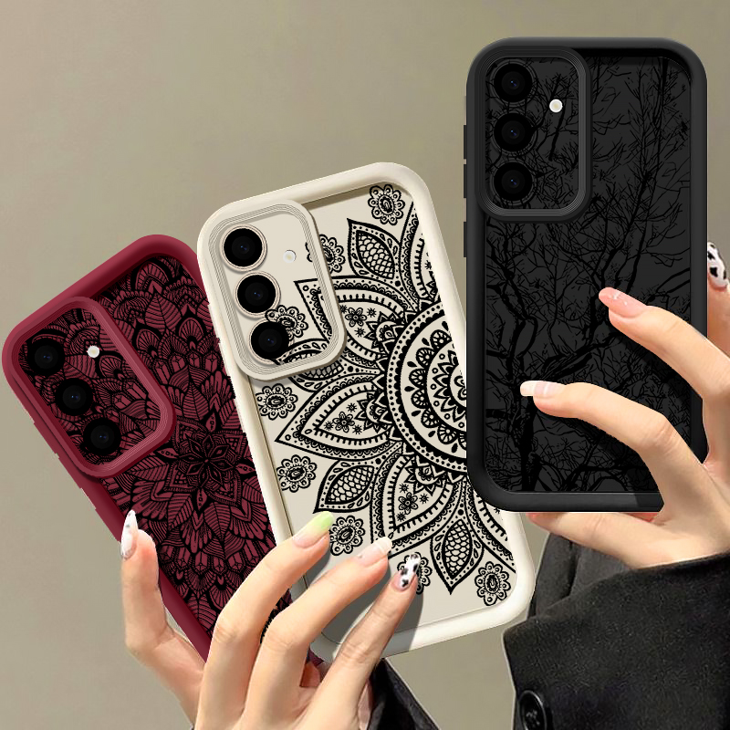 Retro Flower Totem Pattern Cas - Phone Cases Galaxy A17 recensie en prijs