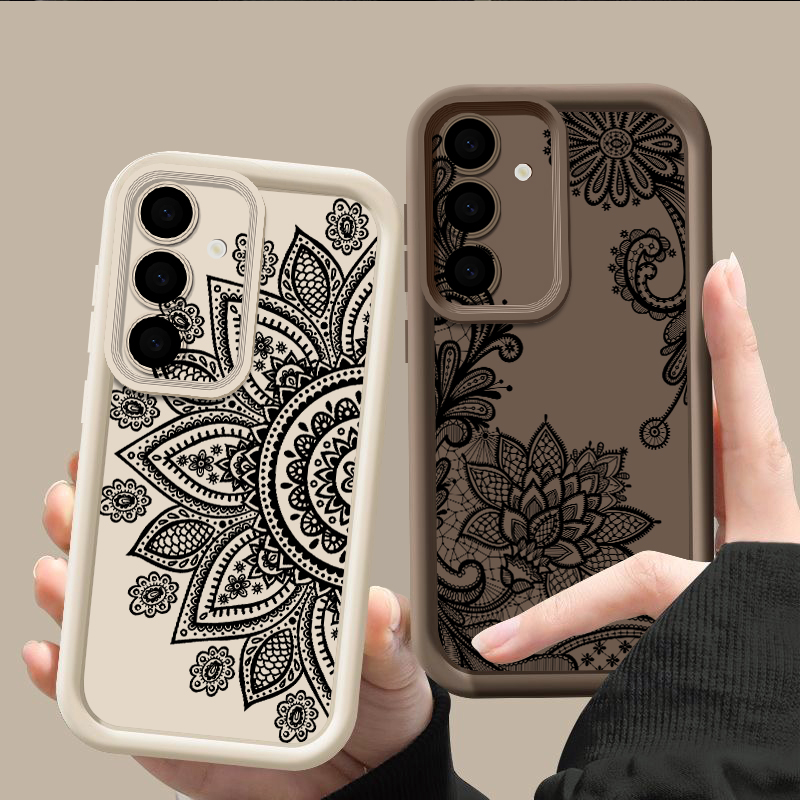 Retro Flower Totem Pattern Cas - Phone Cases Galaxy A17 recensie en prijs