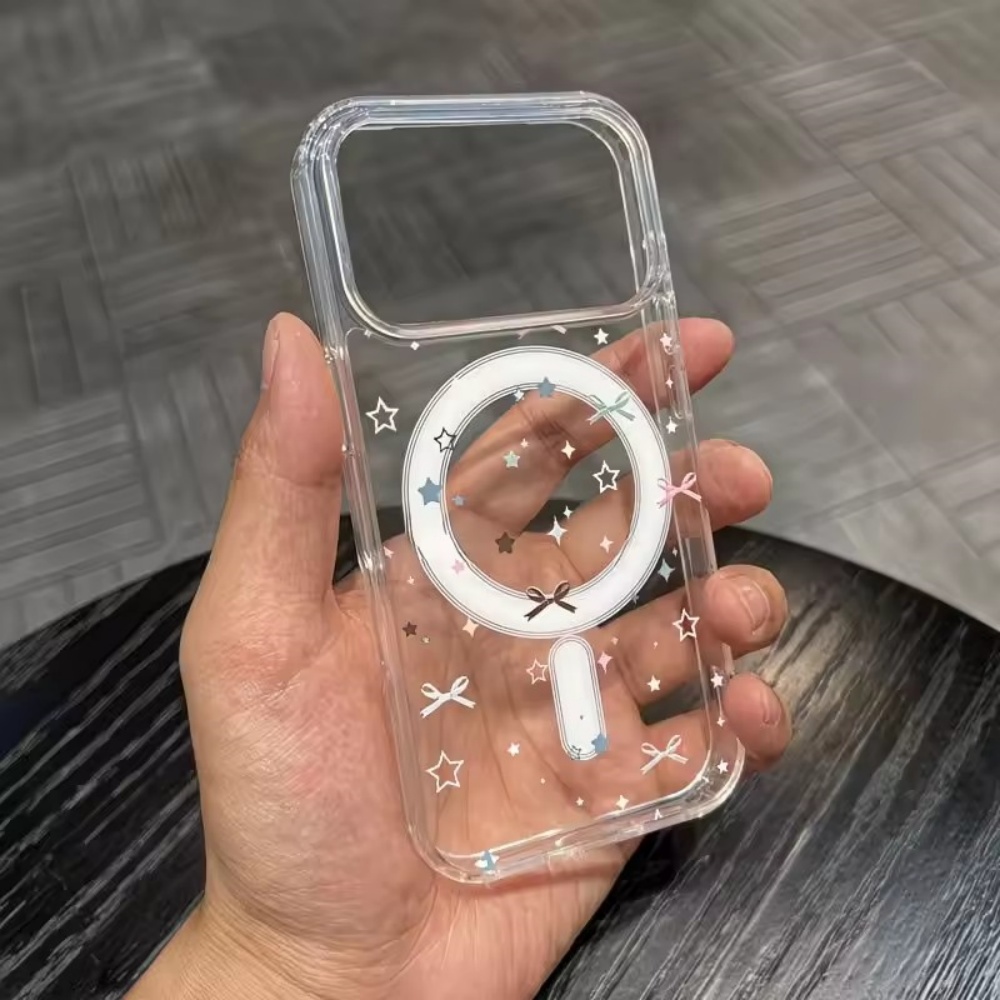 Star Bow Print Clear Phone Cas - Phone Cases Protective recensie en prijs