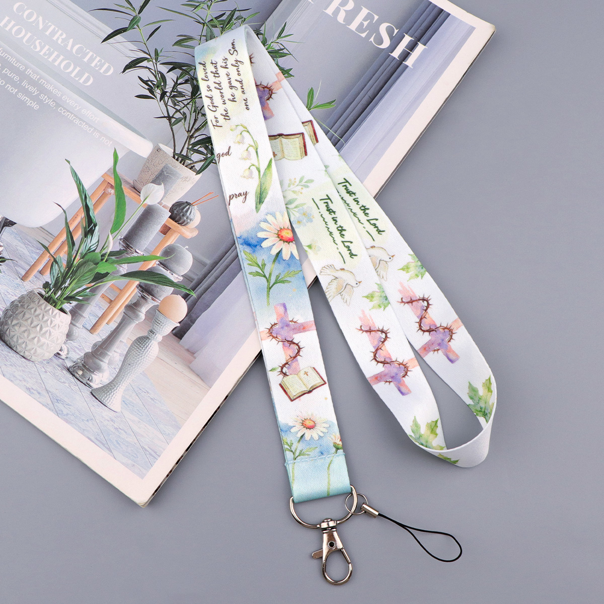Floral Cross Print Phone Lanya - Phone Cases Officeworks recensie en prijs