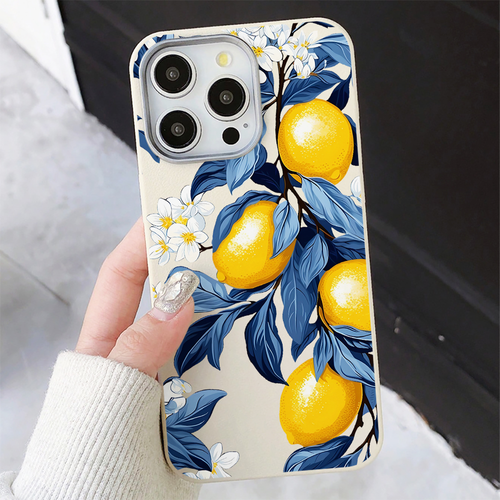 Blue Leaves Yellow Lemon Phone - Phone Cases Xiaomi 15 recensie en prijs