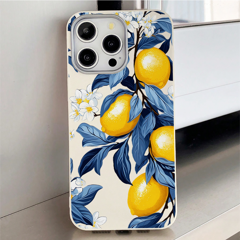 Blue Leaves Yellow Lemon Phone - Phone Cases Xiaomi 15 recensie en prijs