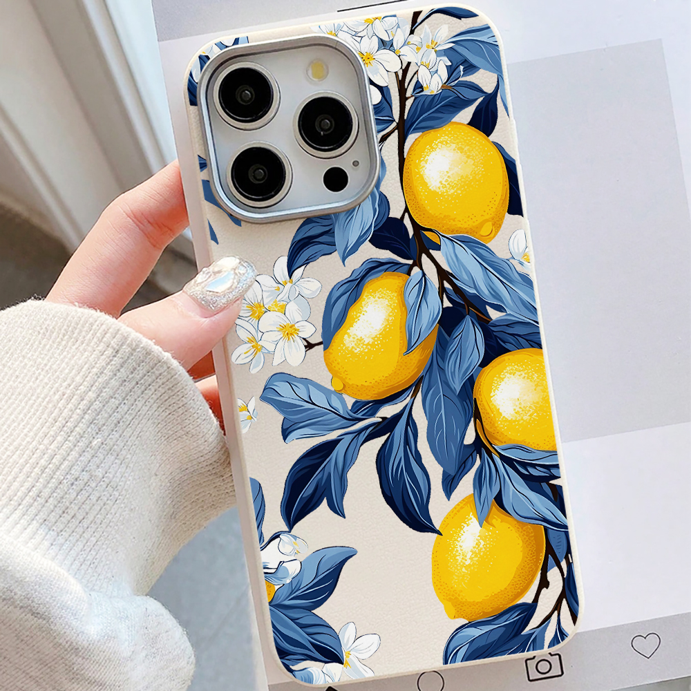 Blue Leaves Yellow Lemon Phone - Phone Cases Xiaomi 15 recensie en prijs