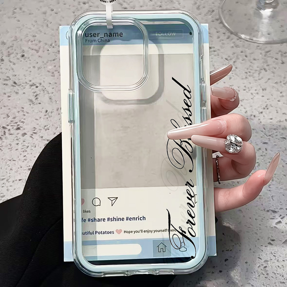 Forever Blessed Simple Clear P - Phone Cases Protective recensie en prijs