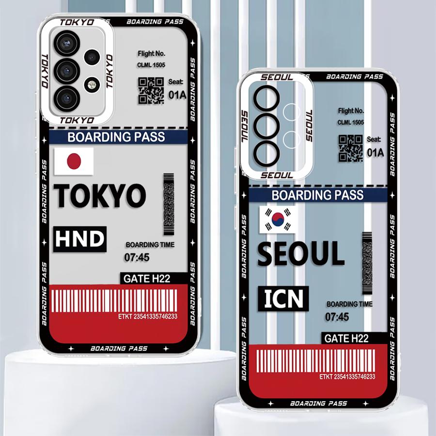Tokyo Seoul Boarding Pass Soft - Phone Cases Tokyo recensie en prijs