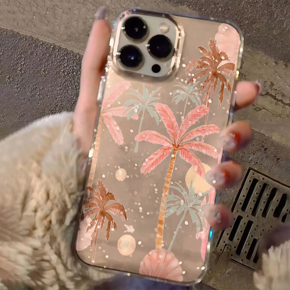 Beach coconut trees Clear Glit - Phone Cases Protective recensie en prijs