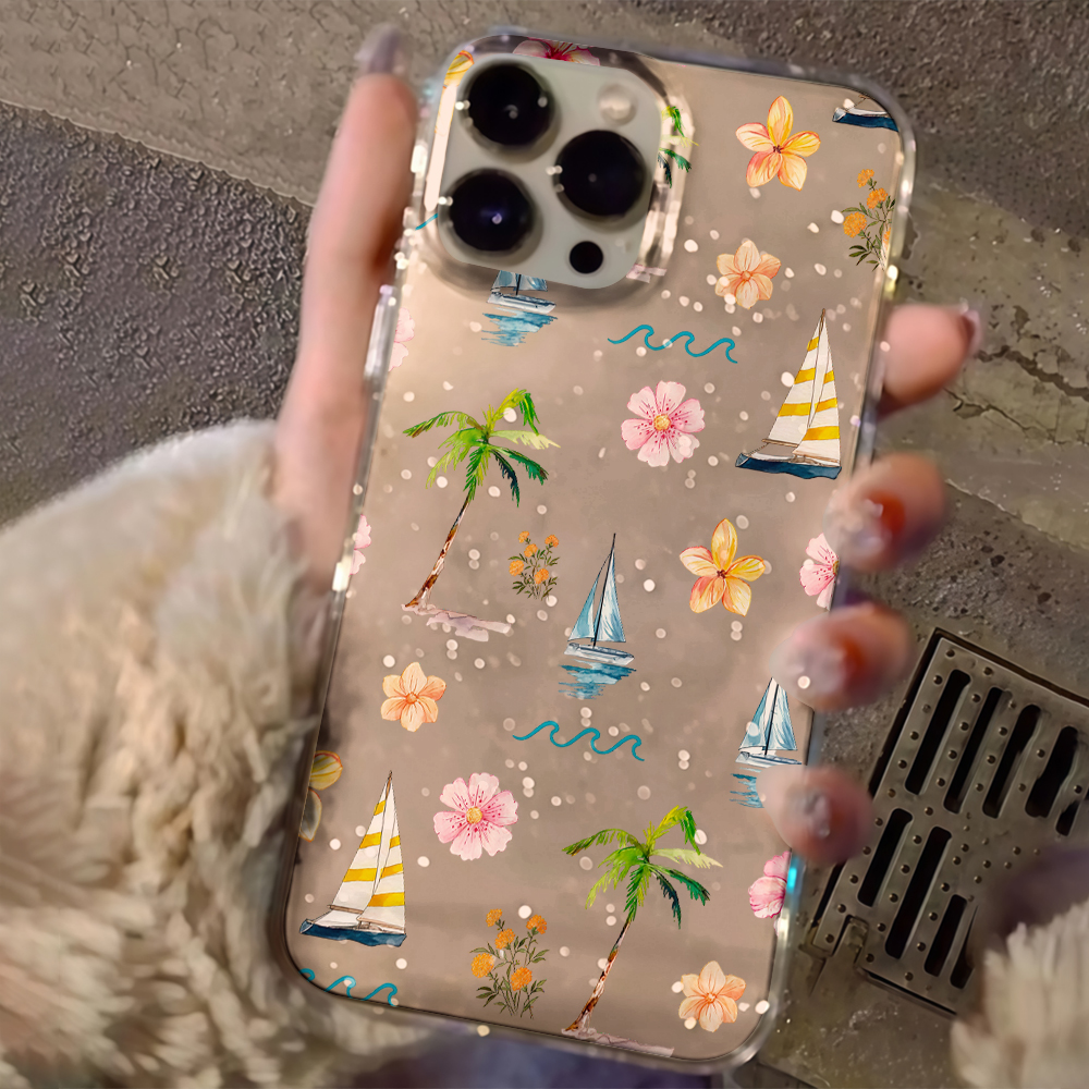 Beach coconut trees Clear Glit - Phone Cases Protective recensie en prijs