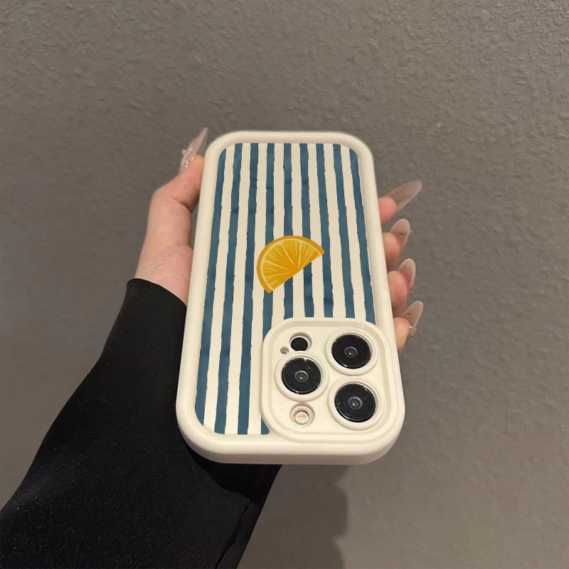 Striped Lemon Slice Pattern Ph - Phone Cases Protective recensie en prijs