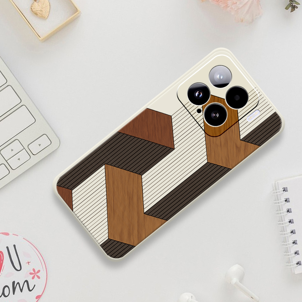 Geometric Style Wooden Phone C - Phone Cases Xiaomi 15 recensie en prijs