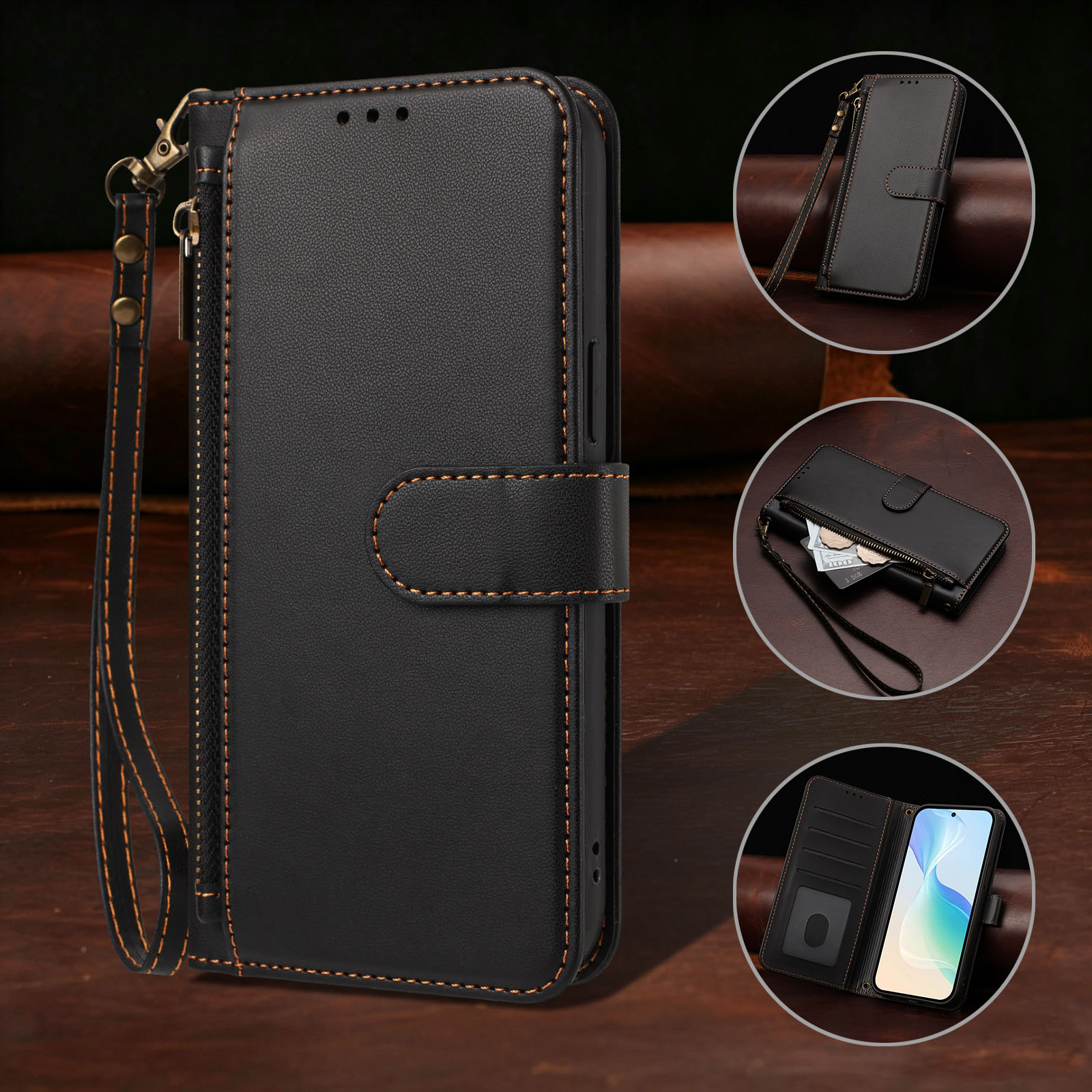 Crossbody Zipper Pocket Leathe - Phone Cases Moto G 2025 recensie en prijs