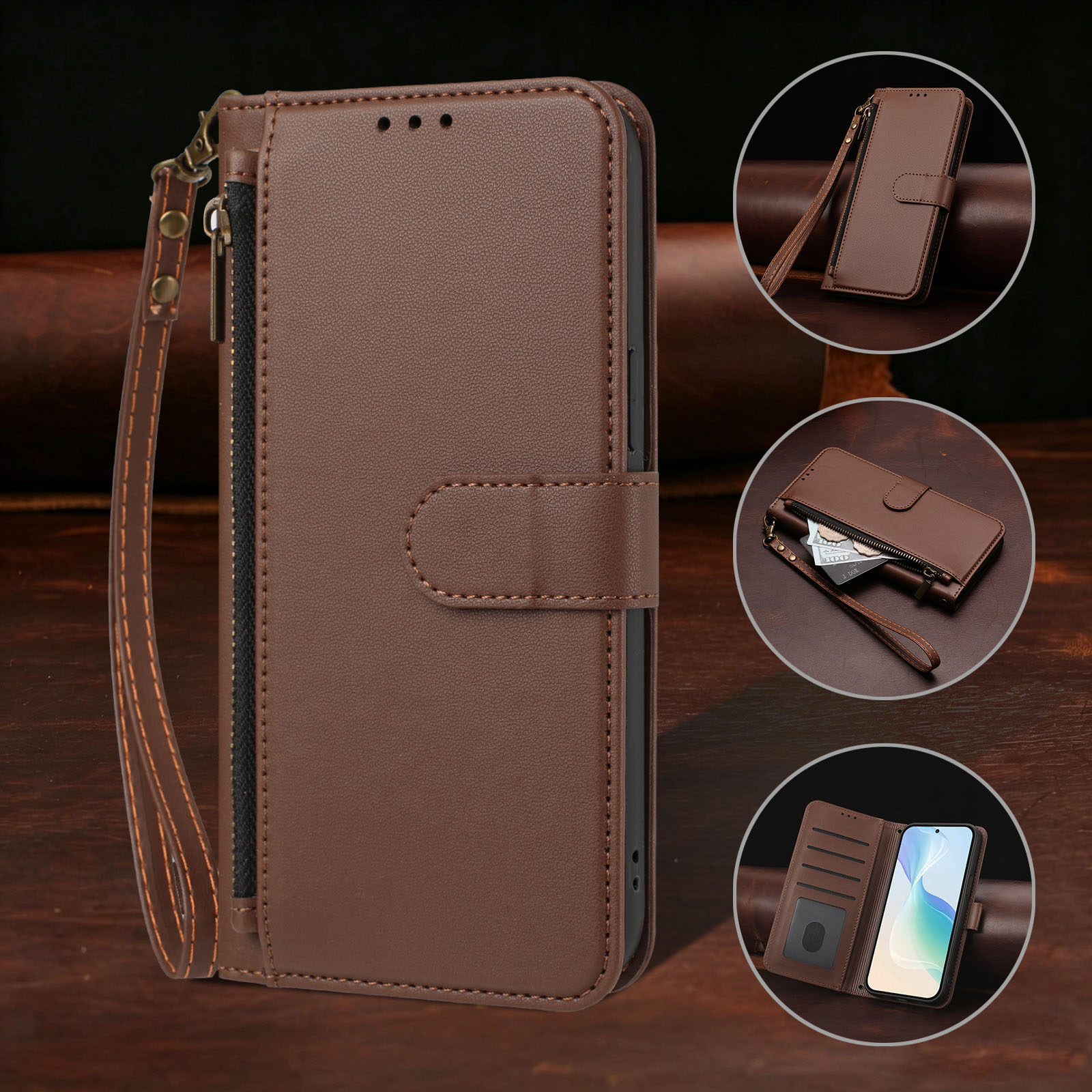Crossbody Zipper Pocket Leathe - Phone Cases Moto G 2025 recensie en prijs