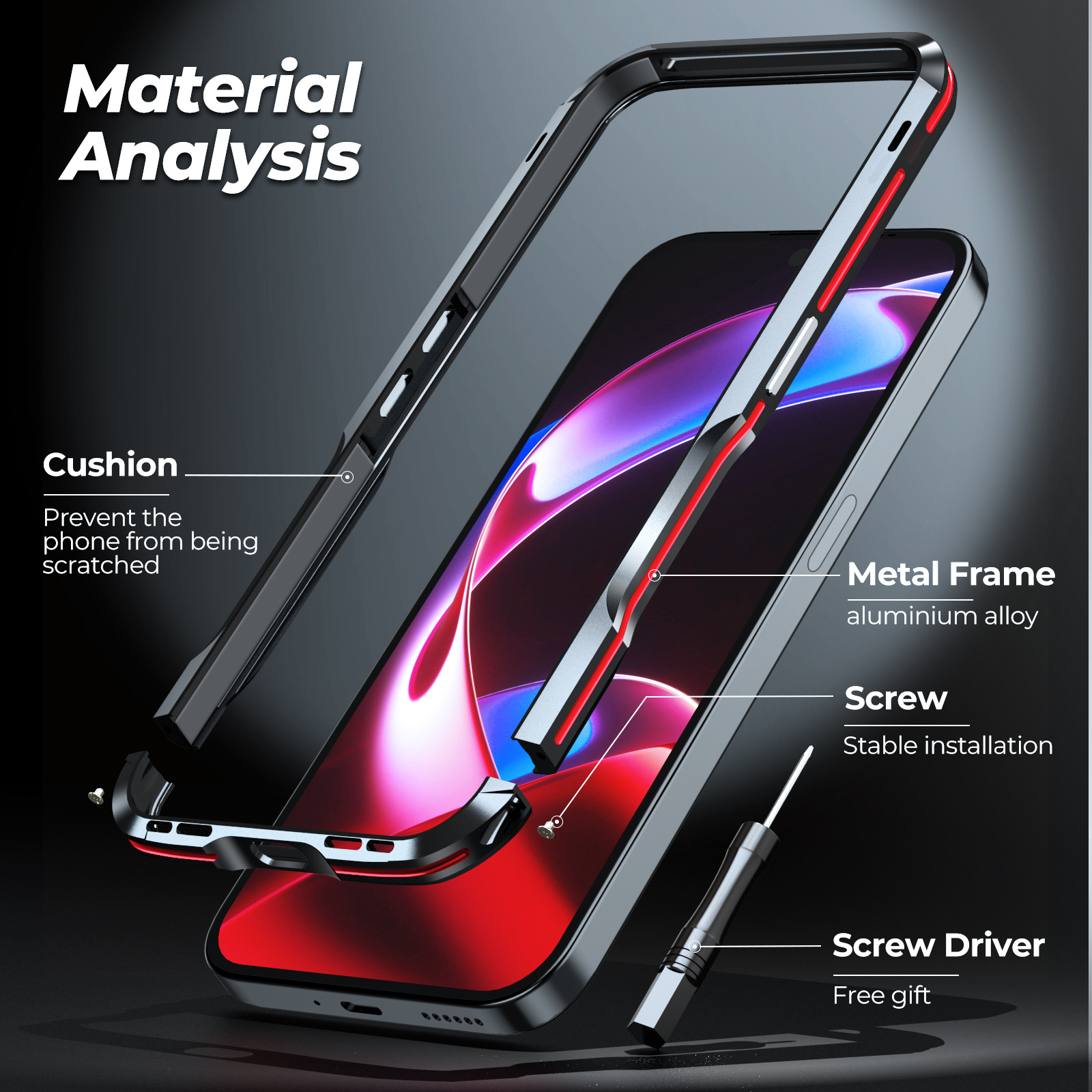 Original LUPHIE Metal Frame Fo - Phone Cases Nothing 3A recensie en prijs