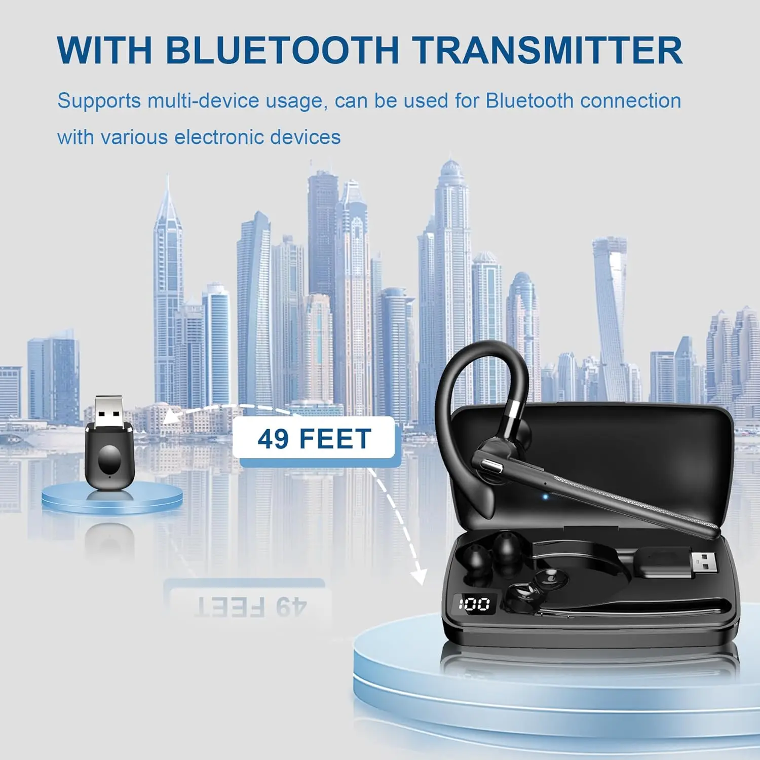 Bluetooth Headset Wireless Hea - Phone Cases Officeworks recensie en prijs