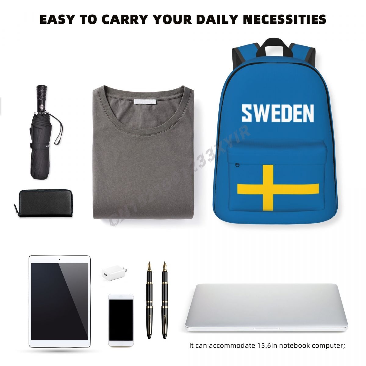 Unisex Backpack Sweden Flag Sw - Phone Cases Sweden recensie en prijs